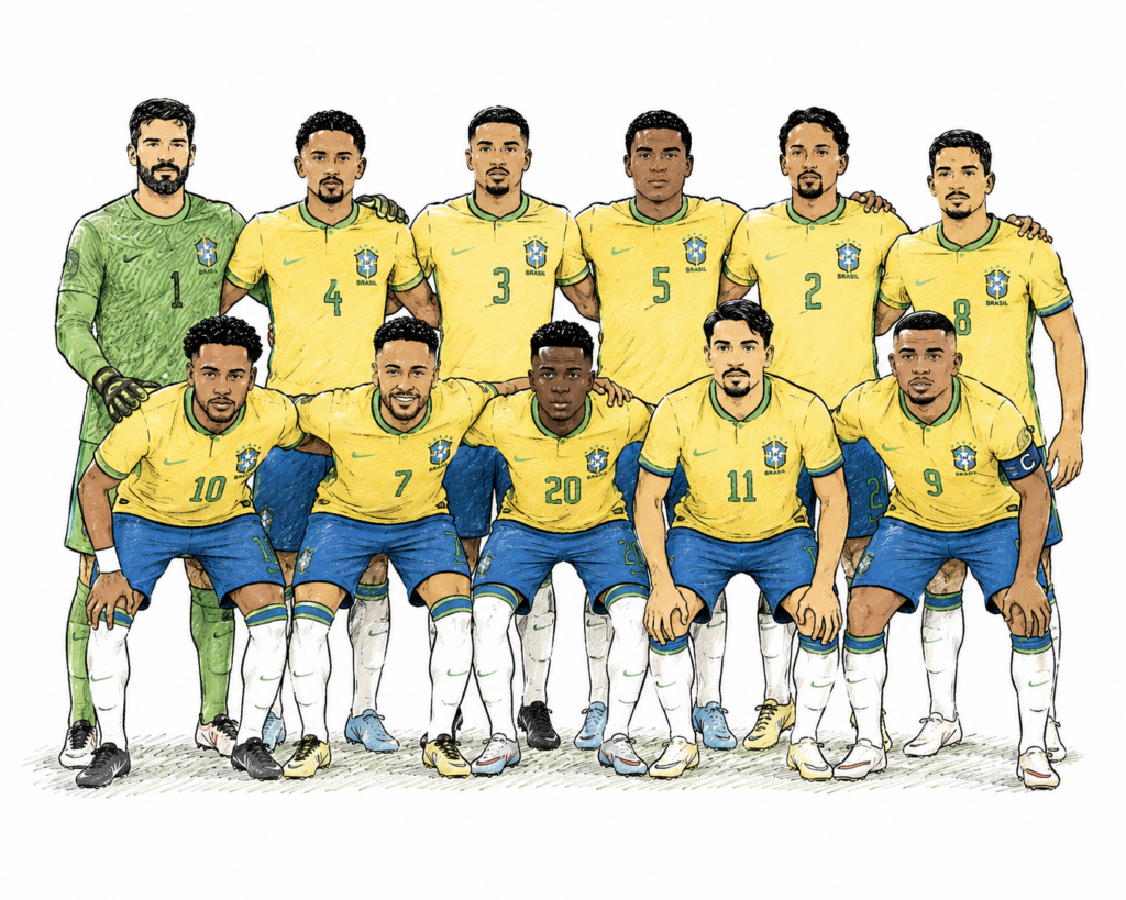Uma figura da seleção brasileira criada pelo ChatGPT (não confie)